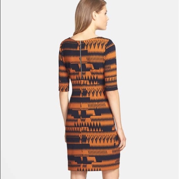 Gabby Skye Geo Print Textured Sheath Dress - Picture 3 of 6